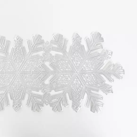 Eminza Chemin De Table (125 X 35 Cm) Crystal Argent