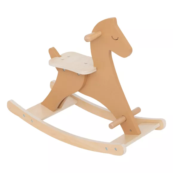 Eminza Cheval à Bascule Bois (H54 5 Cm) Dada Marron