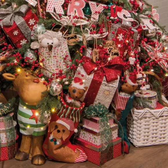 Eminza Chien De Noël Déco (H51 Cm) Archie