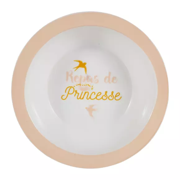 Eminza Coffret Repas 5 Pièces Cygne Rose