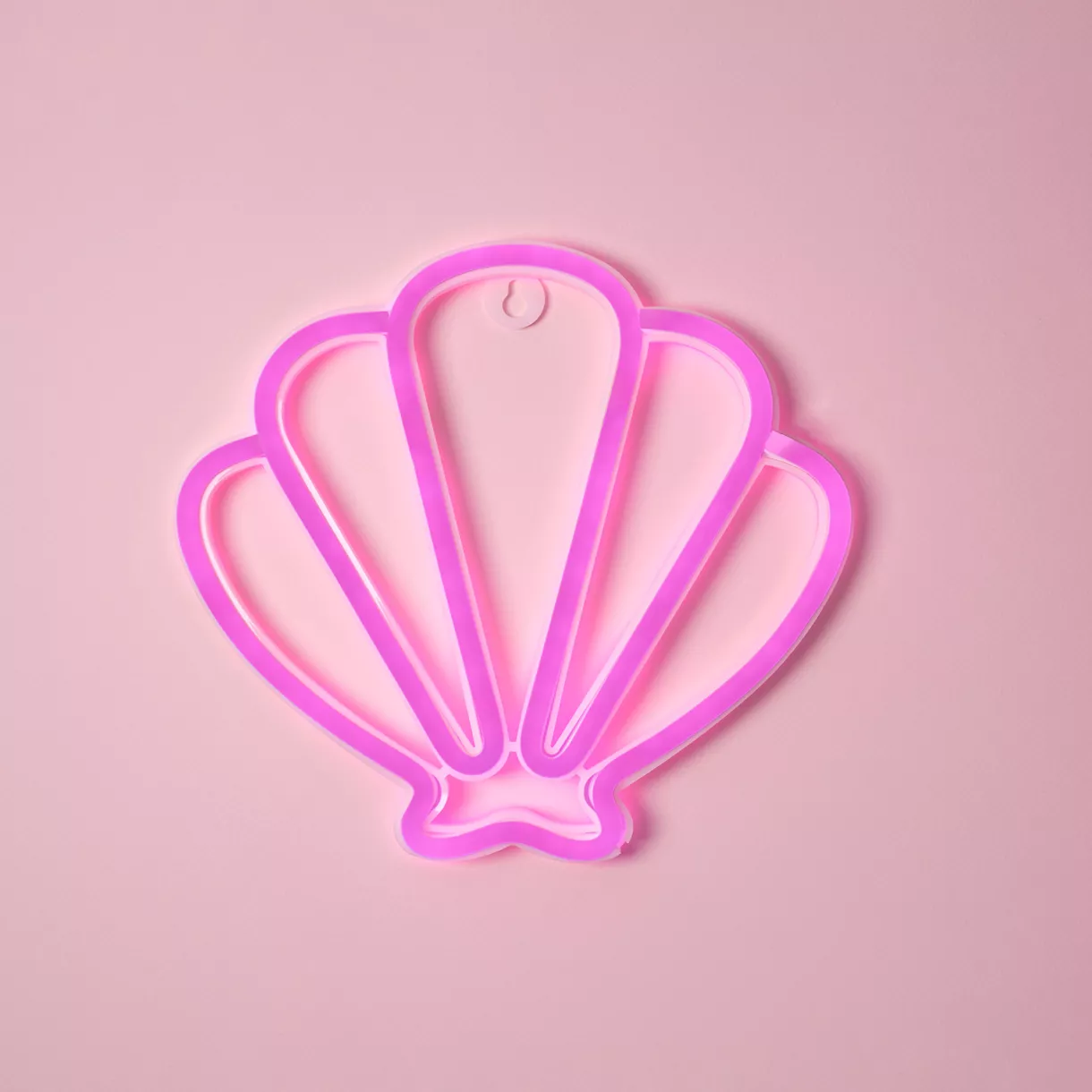 eminza Coquillage lumineux néon enfant (H20 cm) Rose