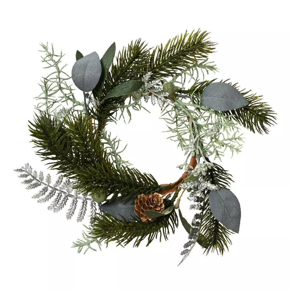eminza Couronne de Noël (D20 cm) Nature Sauvage