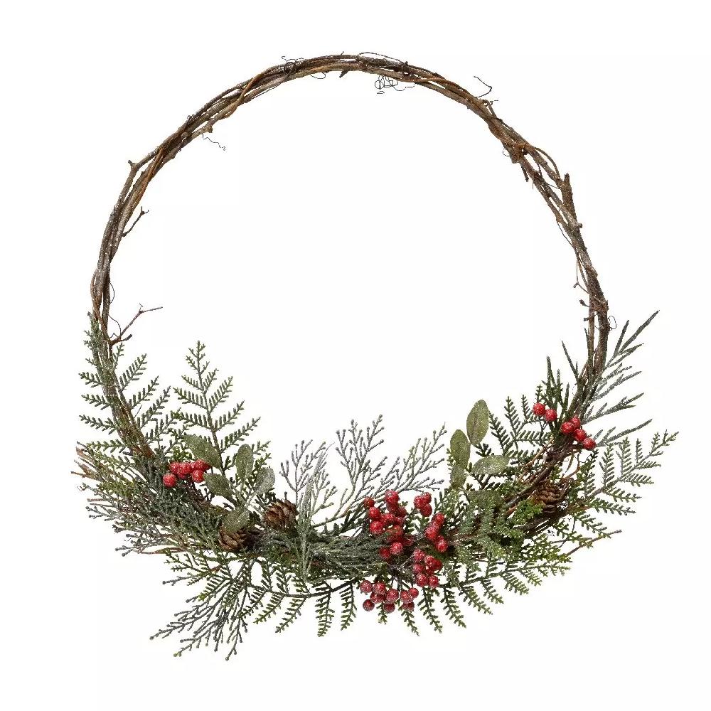 eminza Couronne de Noël (D45 cm) Steppe Nature