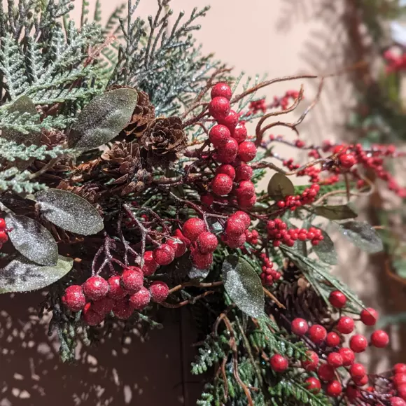 Eminza Couronne De Noël (D50 Cm) Baies Enchantées