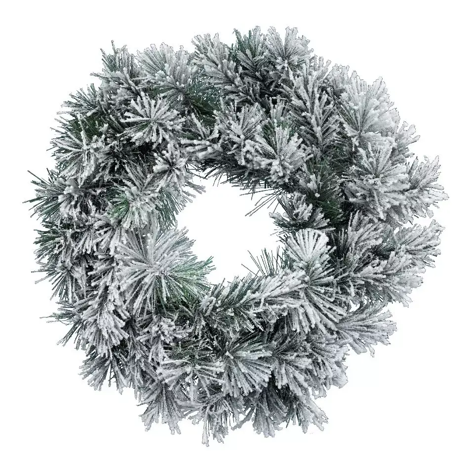 eminza Couronne de Noël (D50 cm) Vancouver enneigé