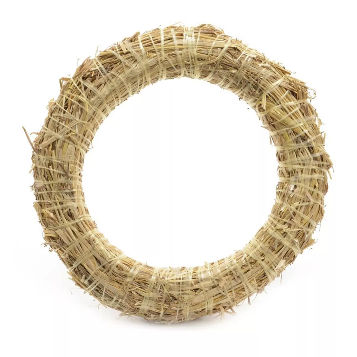 eminza Couronne de Noël en paille (D35 cm) à décorer