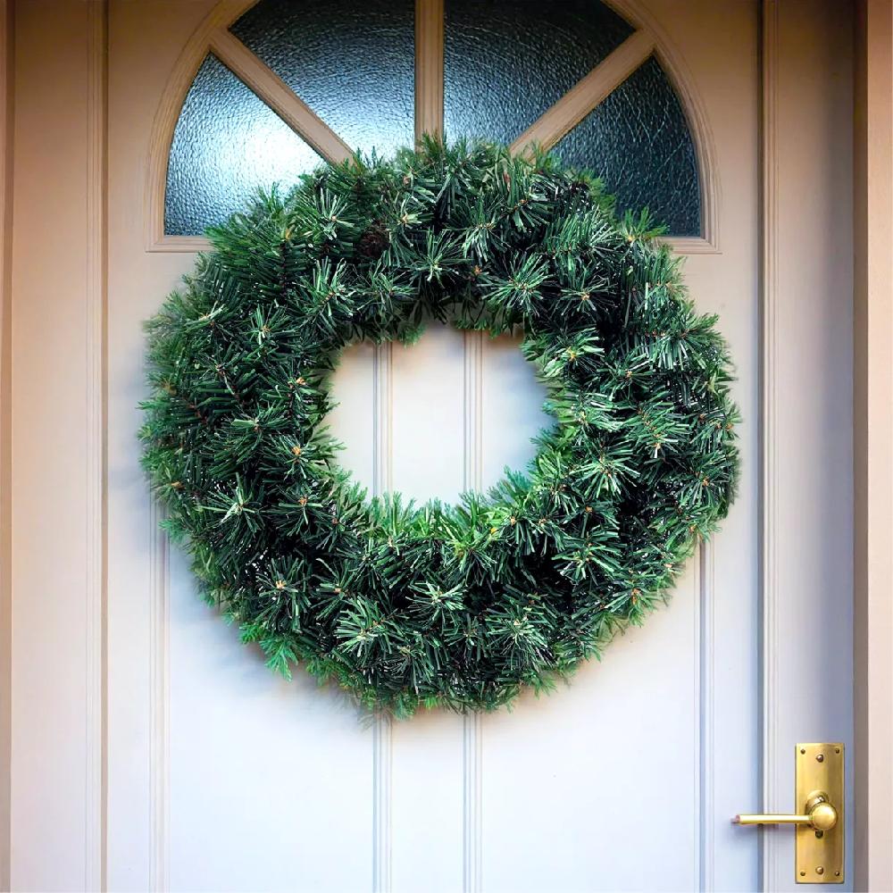 eminza Couronne de Noël sapin (D60 cm) Royal Vert