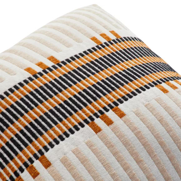 Eminza Coussin Carré Brodé (40 X 40 Cm) Jangwa Beige