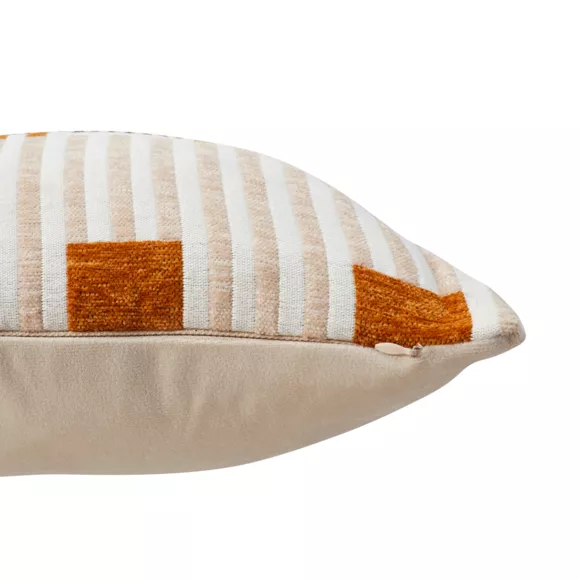 Eminza Coussin Carré Brodé (40 X 40 Cm) Jangwa Beige