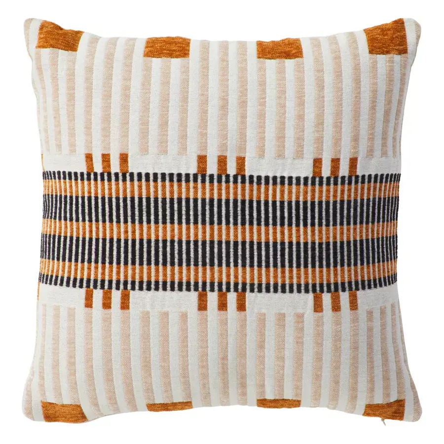 Eminza Coussin Carré Brodé (40 X 40 Cm) Jangwa Beige