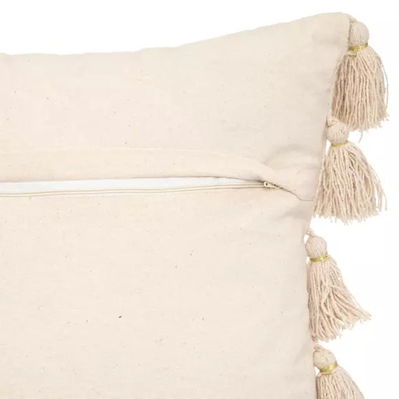Eminza Coussin Carré Coton (30 X 50 Cm) Gypsy Ivoire