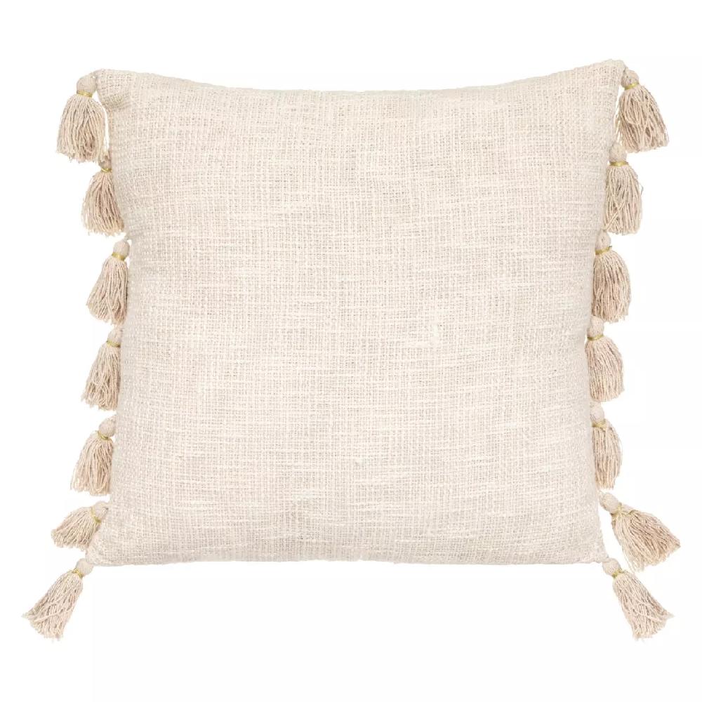 eminza Coussin carré coton (30 x 50 cm) Gypsy Ivoire
