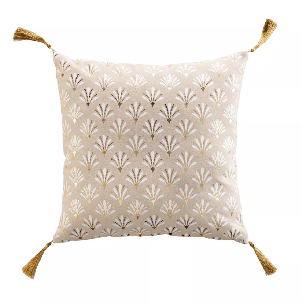 eminza Coussin carré coton (40 x 40 cm) Rafina Beige