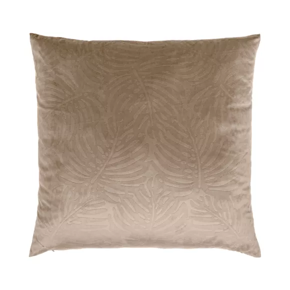 Eminza Coussin Carré Velours (60 X 60 Cm) Fern Taupe