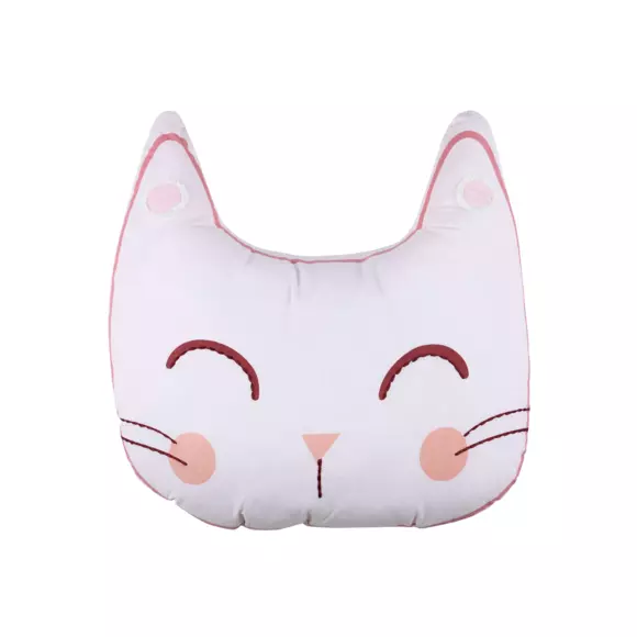 Eminza Coussin Chat Enfant (40 Cm) Zoeline Rose