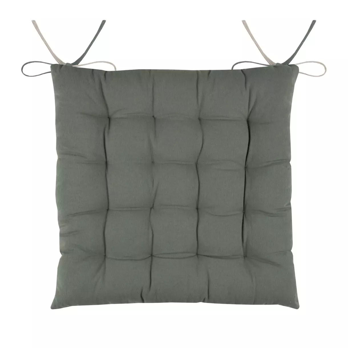 eminza Coussin de chaise carré (40 x 40 cm) Duo Vert