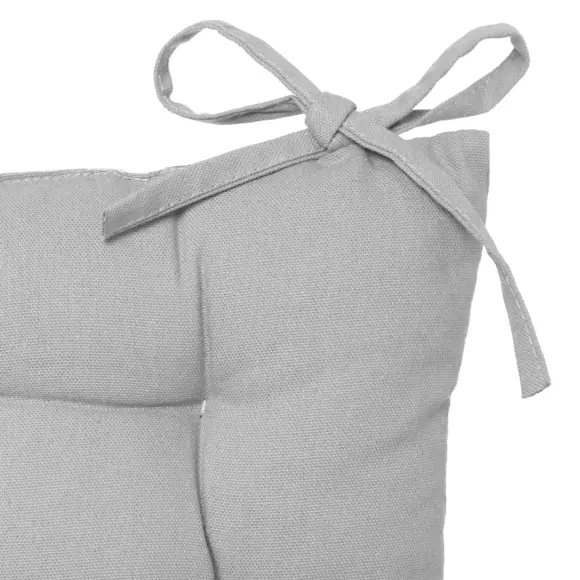 Eminza Coussin De Chaise Carré Datara Gris Clair