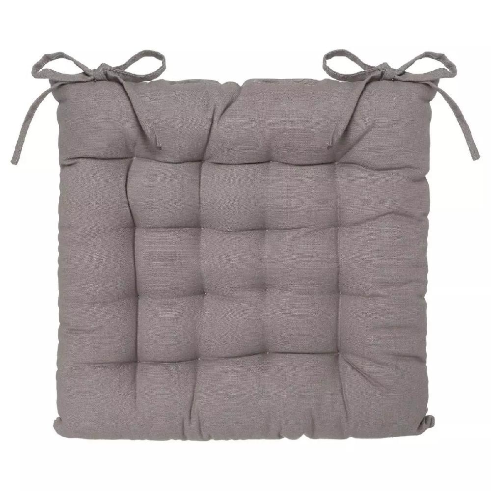 eminza Coussin de chaise carré Datara Taupe