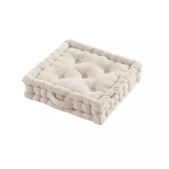 Eminza Coussin De Sol Coton (40 X 40 Cm) Pixel Beige