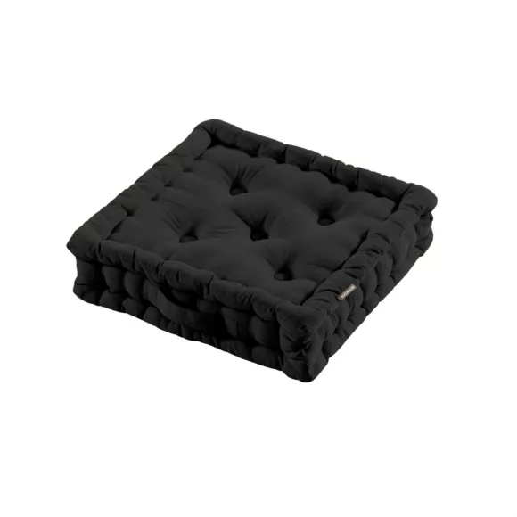Eminza Coussin De Sol Coton (40 X 40 Cm) Pixel Noir