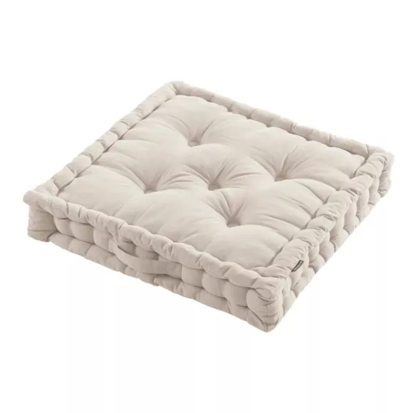 Eminza Coussin De Sol Coton (60 X 60 Cm) Pixel Beige