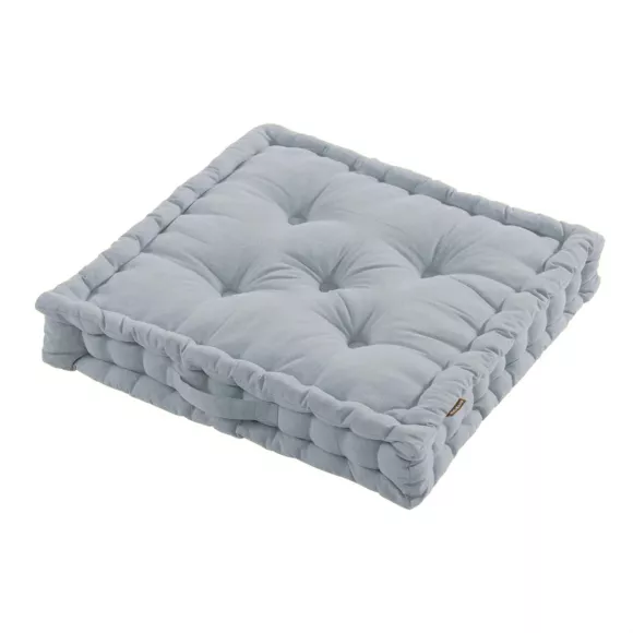 Eminza Coussin De Sol Coton (60 X 60 Cm) Pixel Gris