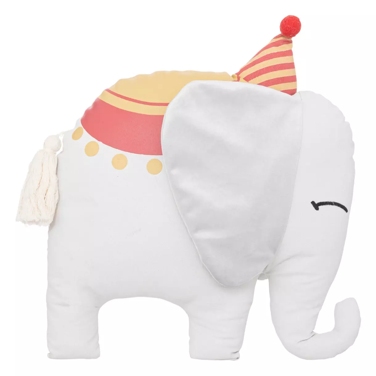 eminza Coussin éléphant Circus Gris