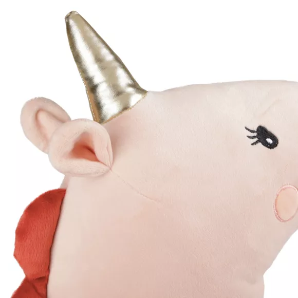 Eminza Coussin Enfant (35 Cm) Licorne Rose