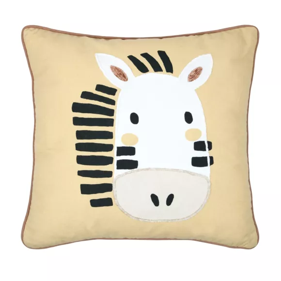 Eminza Coussin Enfant Carré (40 Cm) Coquin Jaune