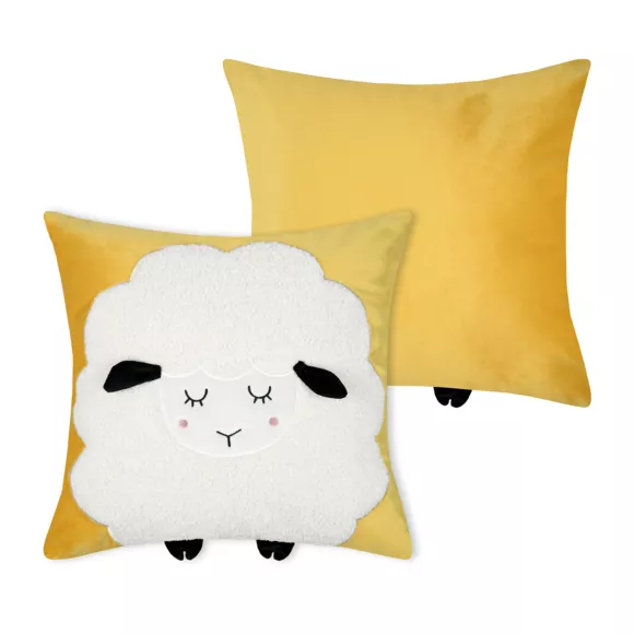 Eminza Coussin Enfant Carré (40 X 40 Cm) Mimy Blanc
