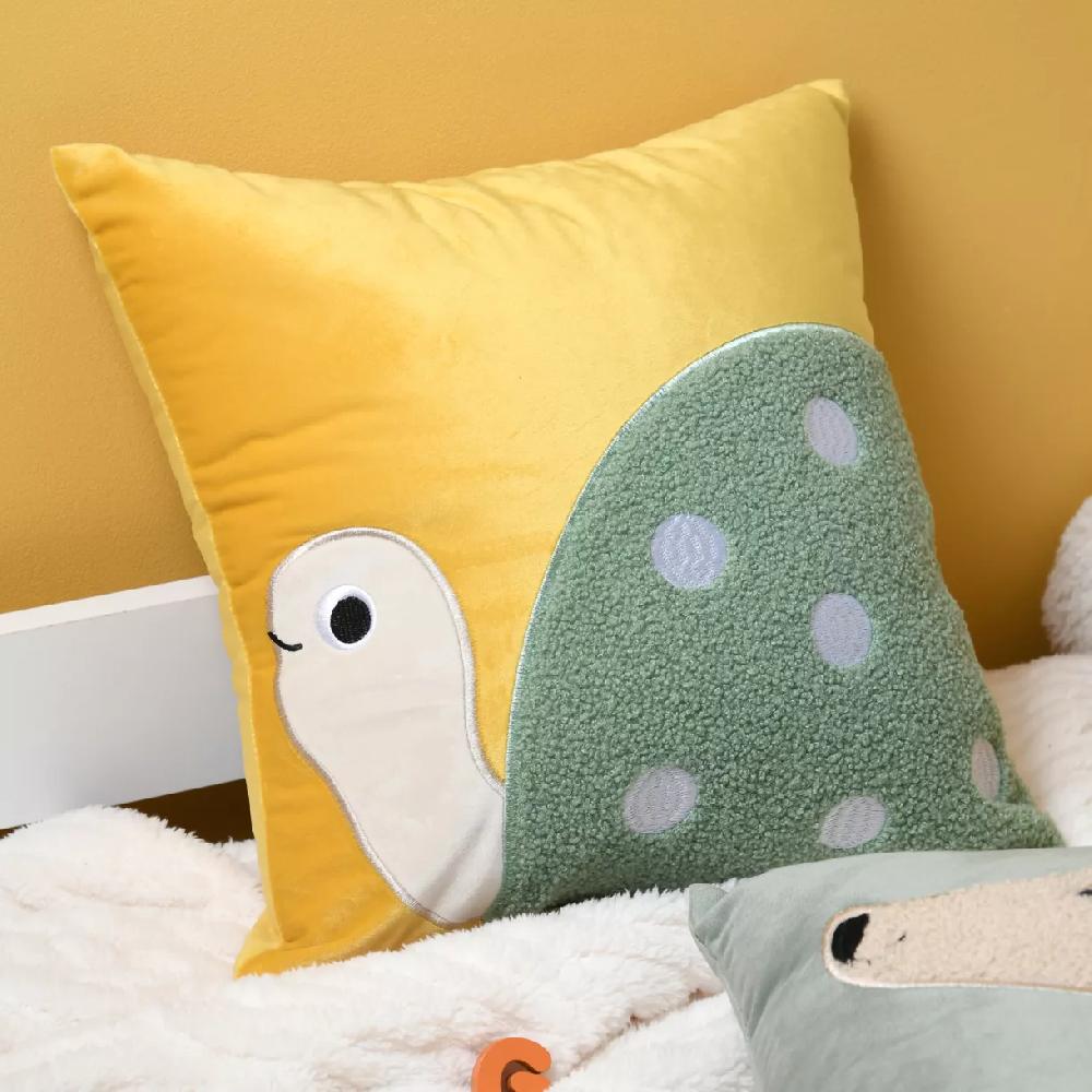 eminza Coussin enfant carré (40 x 40 cm) Mimy Jaune