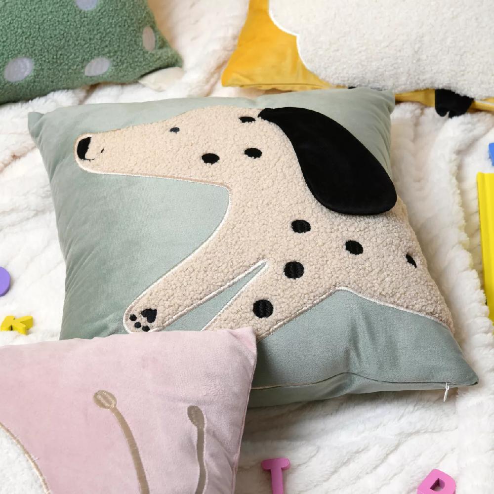 eminza Coussin enfant carré (40 x 40 cm) Mimy Vert