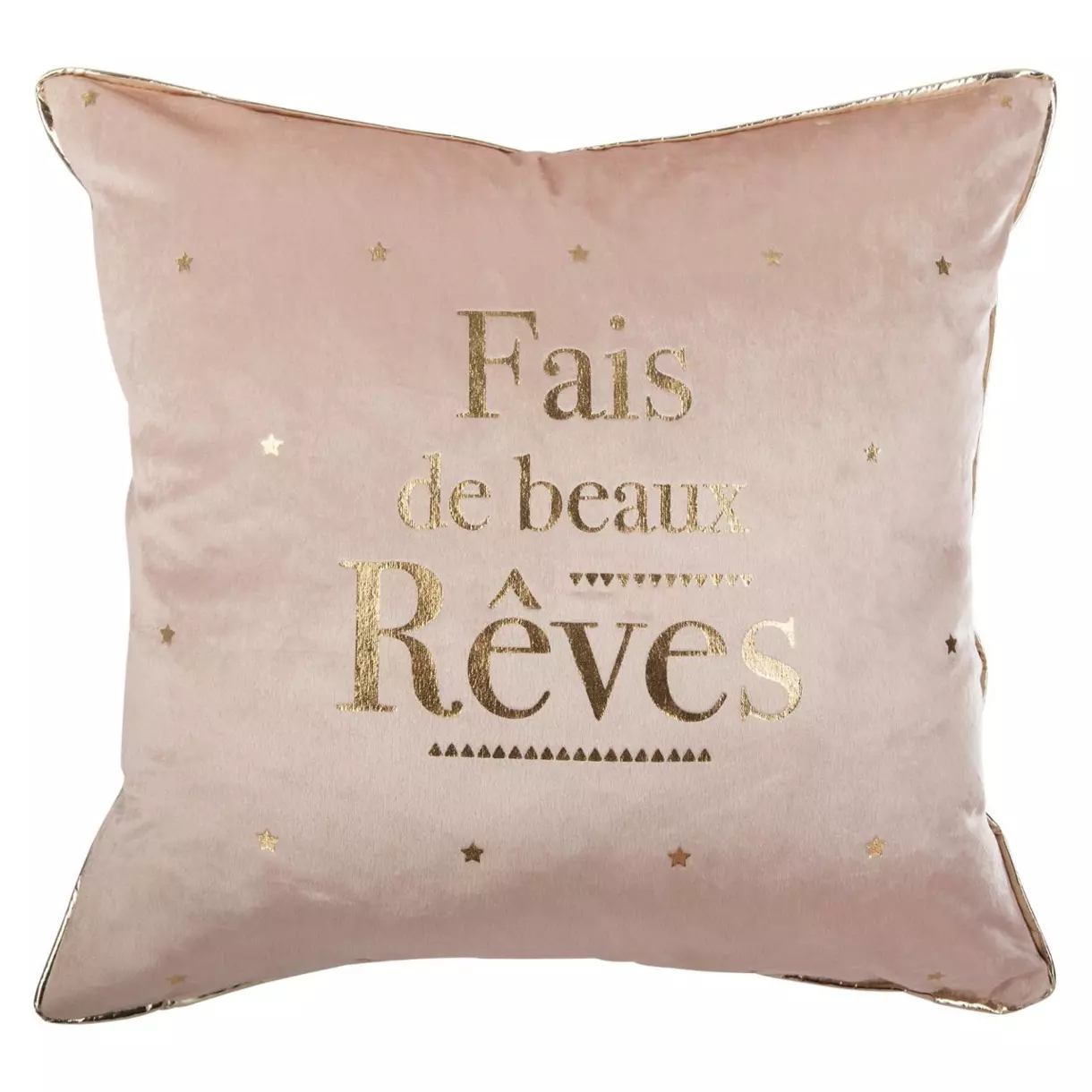 eminza Coussin enfant carré (40 x 40 cm) Rêves Rose