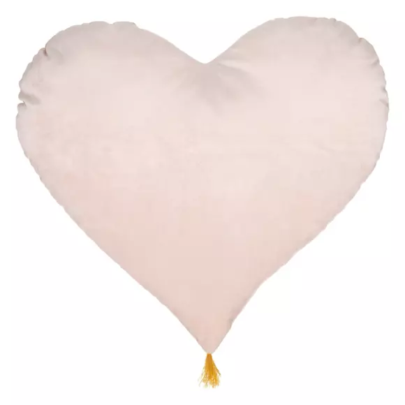 Eminza Coussin Enfant Cœur (40 X 45 Cm) Polie Rose