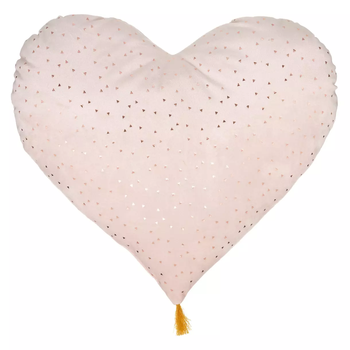 eminza Coussin enfant cœur (40 x 45 cm) Polie Rose