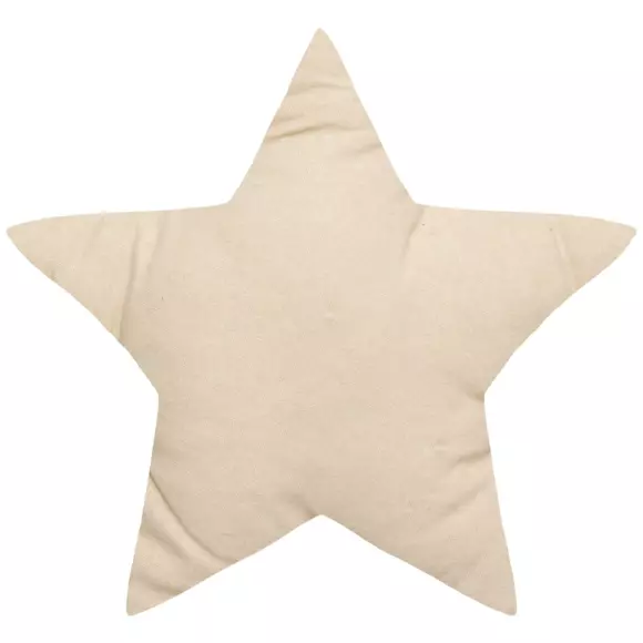 Eminza Coussin Enfant Etoile (40 Cm) Berlingot Beige
