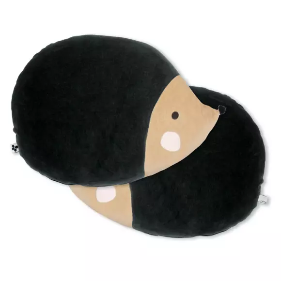 Eminza Coussin Enfant Polisson Noir