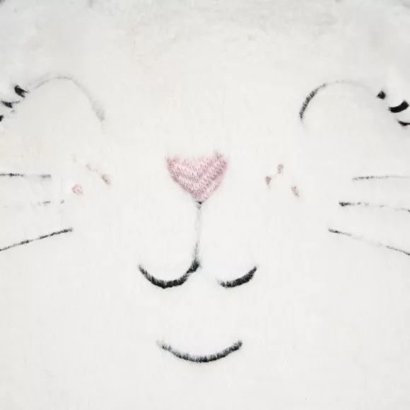 Eminza Coussin Enfant Rond (40 Cm) Choubidou Blanc