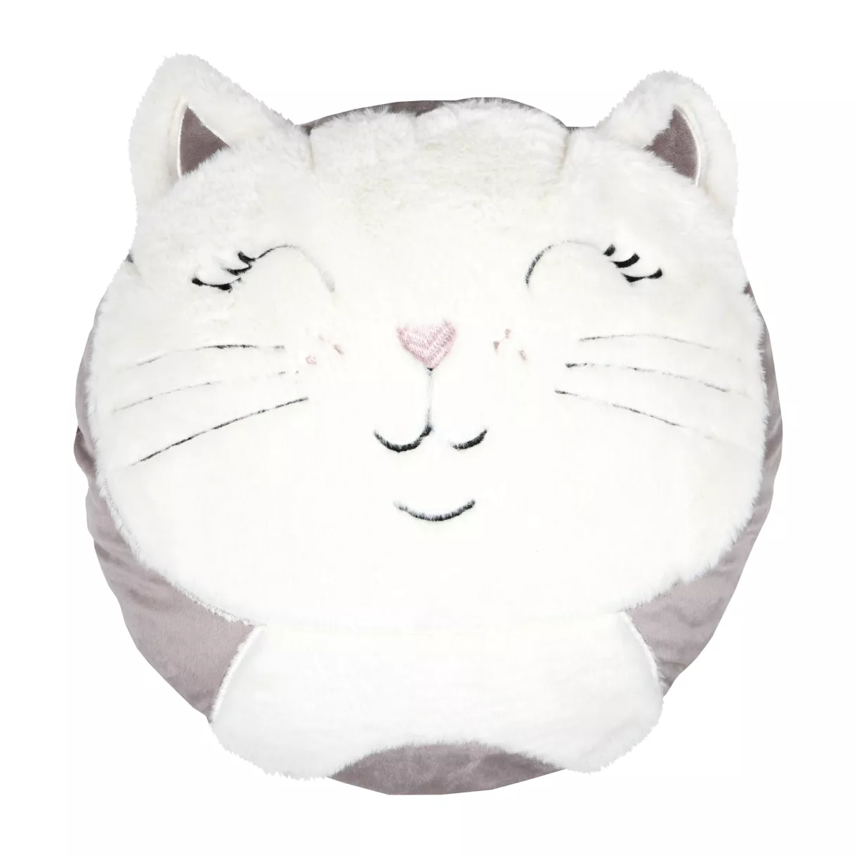 eminza Coussin enfant rond (40 cm) Choubidou Blanc