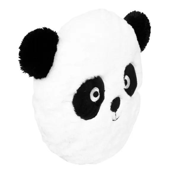 Eminza Coussin Rond Enfant (27 Cm) Panda Blanc