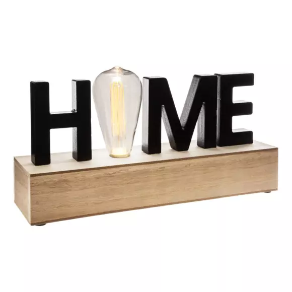 Eminza Décoration Lettres Lumineuses LED Home Noir