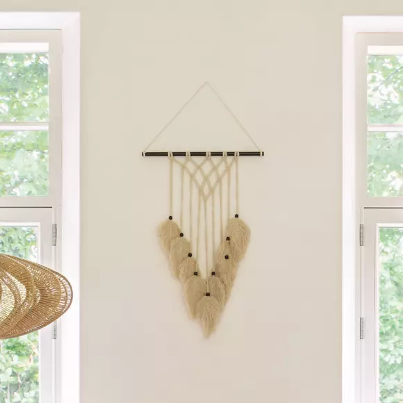 Eminza Décoration Murale Macramé (H68 Cm) Safari Lin
