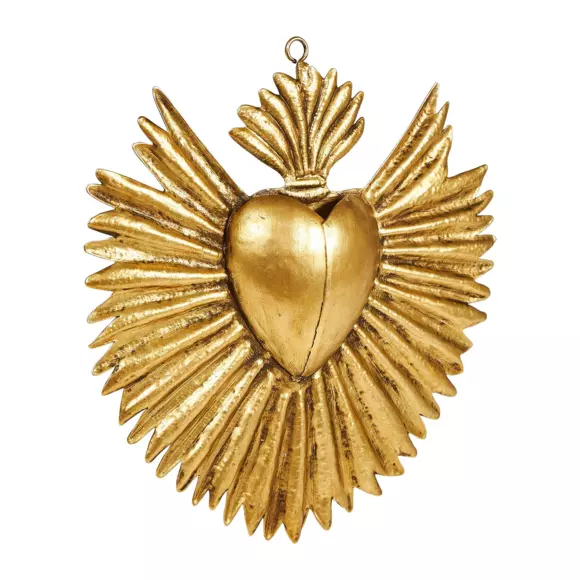 Eminza Décoration Murale Métal (H18 Cm) Exvoto Or