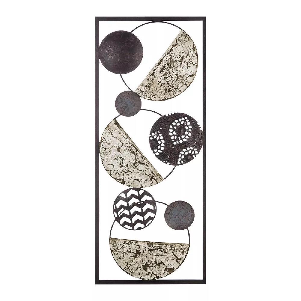eminza Decoration murale métal (H61 cm) Ethnic Noir