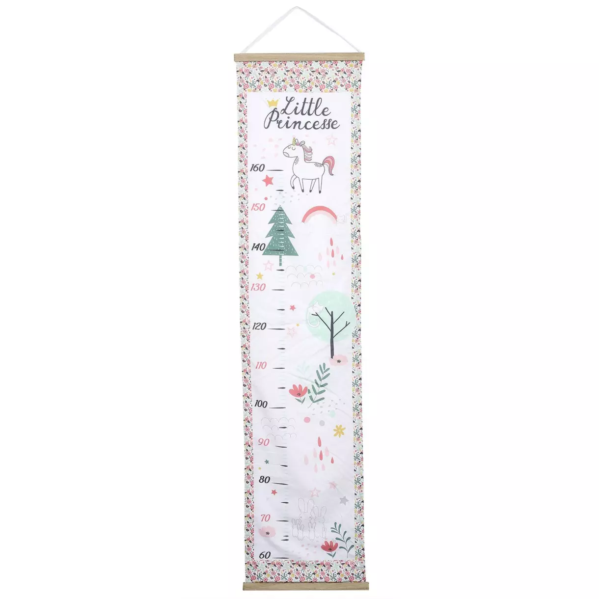 eminza Décoration murale Toise Rose