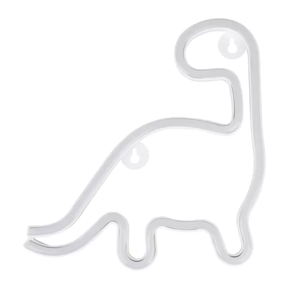 Eminza Dinosaure Lumineux Néon Enfant (H23 Cm) Vert