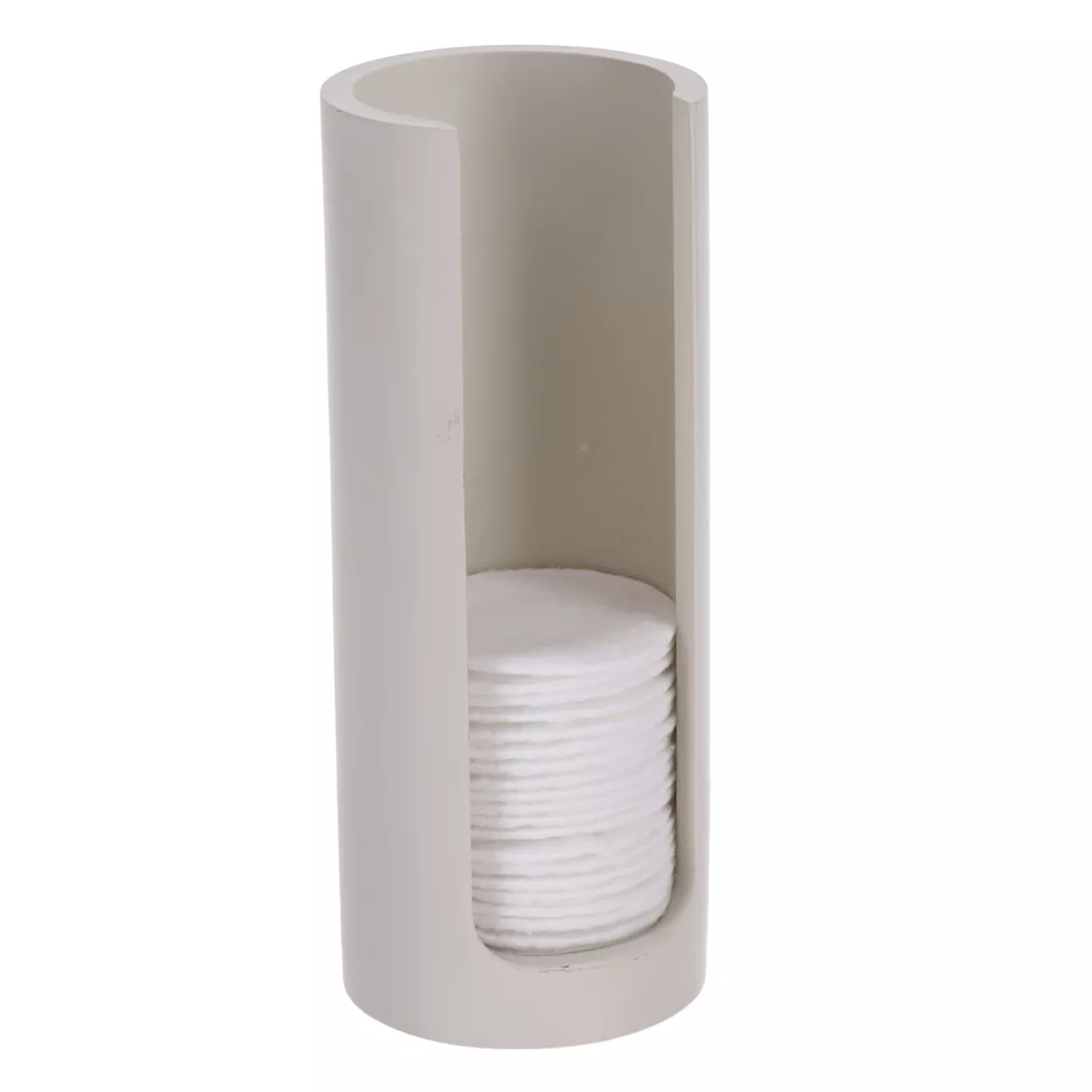 eminza Distributeur à cotons (H17 cm) Japandi Beige