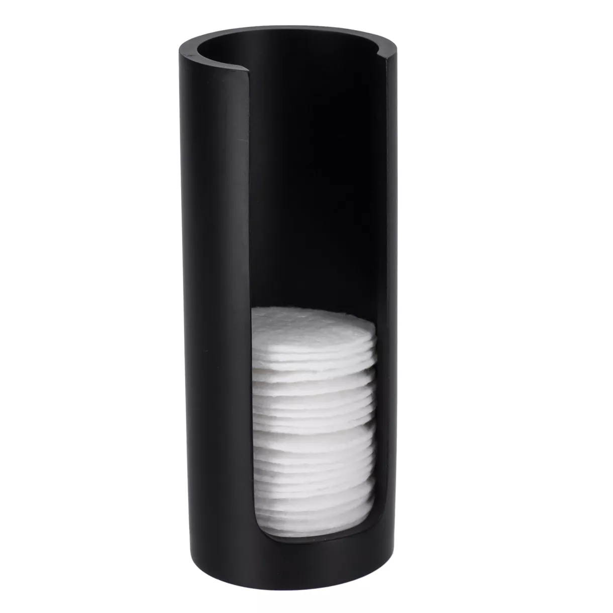 eminza Distributeur à cotons (H17 cm) Japandi Noir