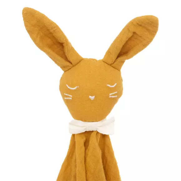 Eminza Doudou Bébé Coton (H50 Cm) Lapin Jaune