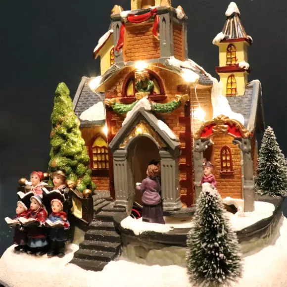 Eminza Église Illuminée à Piles Chorale